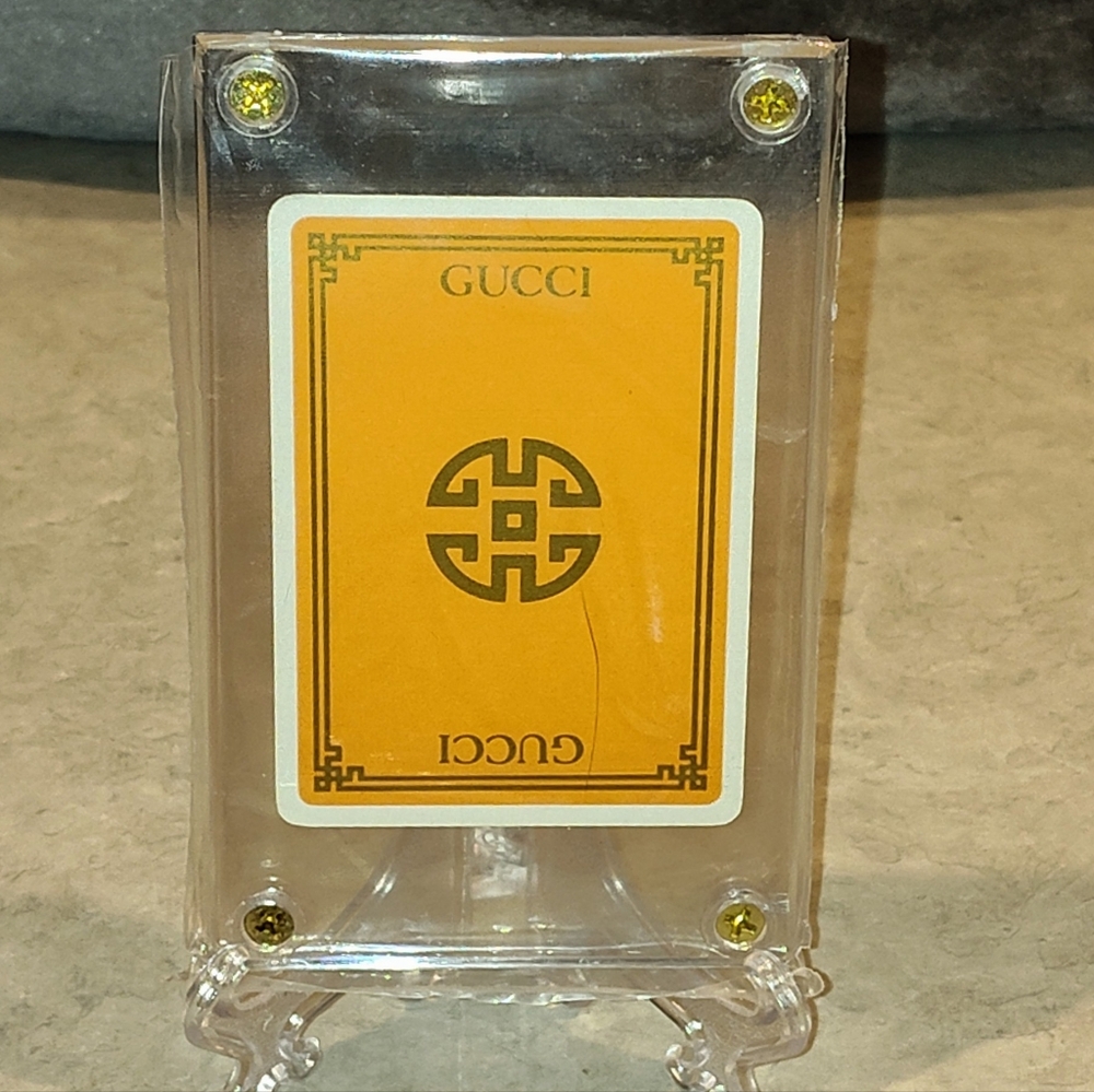 GUCCI GG VINTAGE 2 OF ♣️ CLUBS AUTHENTIC LIMITED EDITION PLAYING CARD IN CASE